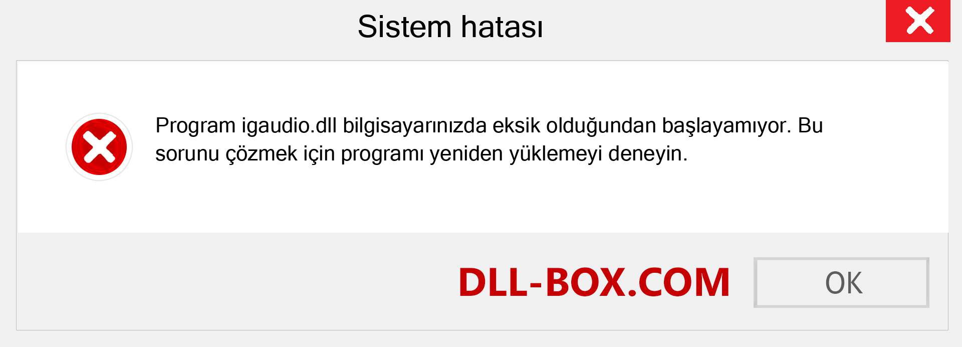 igaudio.dll dosyası eksik mi? Windows 7, 8, 10 için İndirin - Windows'ta igaudio dll Eksik Hatasını Düzeltin, fotoğraflar, resimler